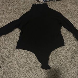 black turtle neck body suit - comfy